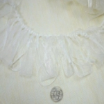9cm寬漂白色紗帶流蘇花邊不折